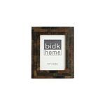 Black Horn Step Design Picture Frame with layered step pattern and dark variegated horn texture