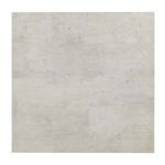 Top-down view focusing on the smooth, neutral-toned concrete table surface with subtle texture