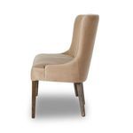 Back view focusing on smooth upholstery with slight wrinkle texture details