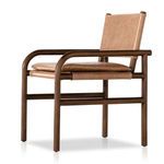 Product Image 3 for Bamba Wood-Framed Brown Leather Dining Chair from Four Hands