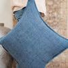 Product Image 9 for Blanche Solid Blue Pillow from Jaipur 