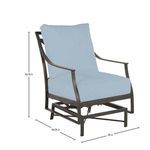 Product Image 2 for Monaco Aluminum Outdoor Spring Lounge Chair from Summer Classics