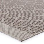Vibe by Motu Indoor/ Outdoor Trellis Gray/ Taupe Rug image 2