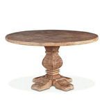 Product Image 6 for Pengrove Round Antique Oak Mango Wood Dining Table from World Interiors