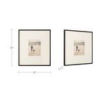 Dimensions diagram showing framed print height 25 inches, width 22 inches, and depth 1.7 inches