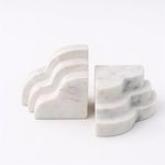 Product Image 5 for Marble White Bookend from BIDKHome