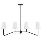 Product Image 2 for Jessica 4 Light Matte Black Linear Chandelier from Savoy House 