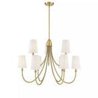 Product Image 1 for Cameron Warm Brass 9 Light Chandelier from Savoy House 