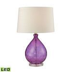 Product Image 1 for Wayfarer Glass Table Lamp In Purple from Elk Home