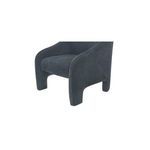 Close-up three-quarter angle of Tuva Accent Chair focusing on armrest and seat padding
