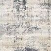Lucia Granite Rug with abstract distressed pattern in light gray, beige, and dark charcoal on 6'8" x 8'8" power-loomed pol...