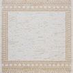 Reversible side of the Easton rug featuring an ivory background with geometric wheat-colored accents