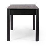 Front head-on view showing desk’s rectangular shape and leg placement