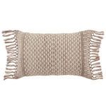Product Image 1 for Haskell Indoor/ Outdoor Taupe/ Ivory Geometric Lumbar Pillow from Jaipur 
