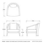 Product Image 10 for Sobek Textured Back Outdoor Lounge Chair from Arteriors