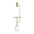 Product Image 7 for Eastlin White Marble Floor Lamp with Table from Currey & Company