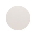 Top perspective of Zach End Table focusing on smooth rounded tabletop and white wood finish