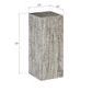 Product Image 1 for Origins Pedestal,  Mitered Chamcha Wood, Grey Stone Finish from Phillips Collection