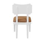 Product Image 2 for Bow Back Upholstered Dining Chair In Matte White Lacquer from Worlds Away