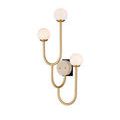 Highsmith Wall Sconce side view showing sconce structure with brass backplate visible