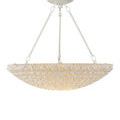 Variations in shell petals creating subtle shadowing effect on lit Virtu Chandelier
