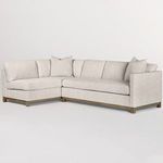 Product Image 2 for Clayton Alabaster Polyester Performance Fabric Sectional from Alder & Tweed