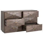 Product Image 2 for Wynn 6-Drawer Acacia Double Dark Wood Dresser from Essentials for Living