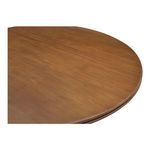 Close-up on Charles dining table’s wood grain texture and double bullnose edge.