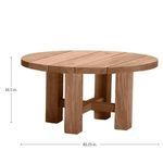 Product Image 4 for Croquet Teak 40" Round Coffee Table from Summer Classics
