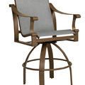 Product Image 1 for Bungalo Sling Swivel Bar Stool from Woodard