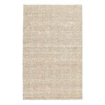 Rectangular Chevron Handwoven Jute Area Rug with alternating neutral beige and natural jute fibers