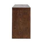 Side profile displaying flat panel side and visible wood grain of Torrington Sideboard