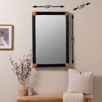 Product Image 5 for Leo Black Rattan Wall Mirror from Cooper Classics
