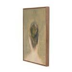angled side view showing the depth and natural distressed pine frame of the painting Figure 2
