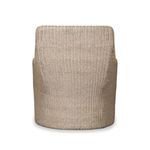 Back view of Blaire Outdoor Chair showing seamless woven back panel