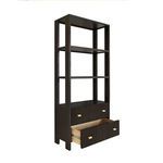 Product Image 2 for Davie Two Drawer Etagere With Fluted Detail In Dark Espresso Oak from Worlds Away