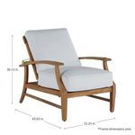 Product Image 23 for Croquet Teak Recliner Chair from Summer Classics