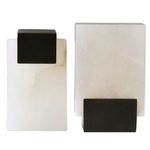 Product Image 7 for Tolliver Black & White Alabaster Bookends, Set of 2 from Arteriors
