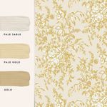 Product Image 4 for Laura Ashley Picardie Pale Gold Floral Wallpaper from Graham & Brown