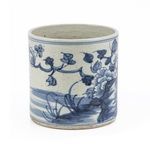 Product Image 1 for Dynasty Blue & White Orchid Pot Bird Floral Motif from Legend of Asia