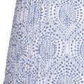 Close-up of Lenore lamp shade showing pleated fabric texture and detailed dot pattern