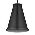 Side view of Seafarer Pendant emphasizing matte black finish and tapered silhouette