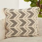 Product Image 1 for Takeo Chevron Gray/ Ivory Pillow from Jaipur