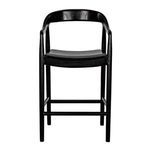 Remo chair front view showing flat seat and open backrest curve