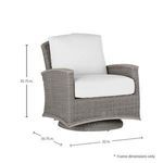 Product Image 10 for Astoria Resin Wicker Outdoor Swivel Glider Chair from Summer Classics