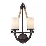 Product Image 2 for Natural Rope 2 Light Sconce In Aged Bronze from Elk Lighting