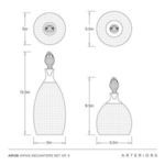 Product Image 8 for Ophis Decanters, Set of 2 from Arteriors