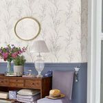Product Image 2 for Laura Ashley Pussy Willow Off-White / Steel Floral Wallpaper from Graham & Brown