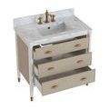 Product Image 13 for Aster 36" Off-White Vanity with Rectangular Undermount Sink from Currey & Company
