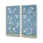 Product Image 1 for Magnolia Mist Framed Silk Panel Pair from Villa & House